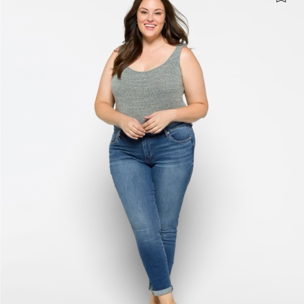 STS Blue: Midrise Roll Cuffed Girlfriend Jean